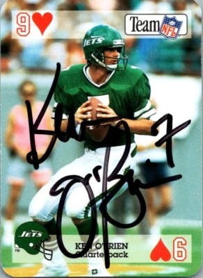 1992 -Ken O'Brien- Star Cards Autograph/Signed/Auto Football Card #9 NY Jets - Image 1 of 2