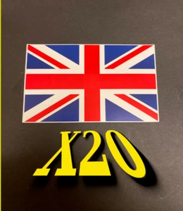 20 X ENGLAND UNION JACK GREAT BRITAIN UK VINYL STICKERS. CAR, BIKES ETC. SALE ! - Picture 1 of 2