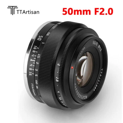 TTArtisan 50mm F2.0 Full Frame Manual Lens for Fuji Sony Nikon M43 Leica Mount - Image 1 of 4