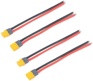 2 paires de connecteurs/femeilles XT60 150mm 12AWG plaqués or pour drones LiPo - Photo 1/7