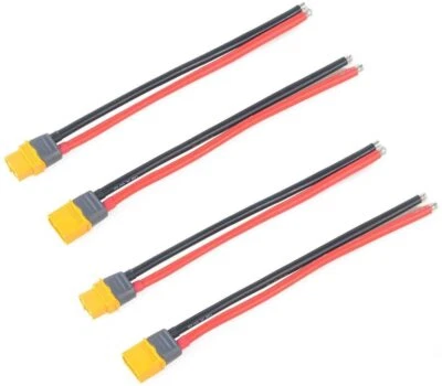 2 pares de enchufes/hembros XT60 150mm 12AWG recubiertos de oro para drones LiPo - Imagen 1 de 4