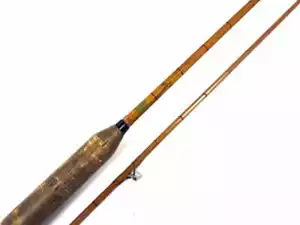 Allcock’s 7′ Lightcaster 2 Piece Cane Spinning Rod With Original Bag - Picture 1 of 6