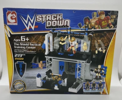WWE Stackdown Shield Tactical Training Center Reigns Rollins C3 Construction - Image 1 of 4