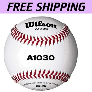 Versatile Adult Baseballs - 12 Count with Cushioned Cork Core and Leather Cover - Picture 1 of 4