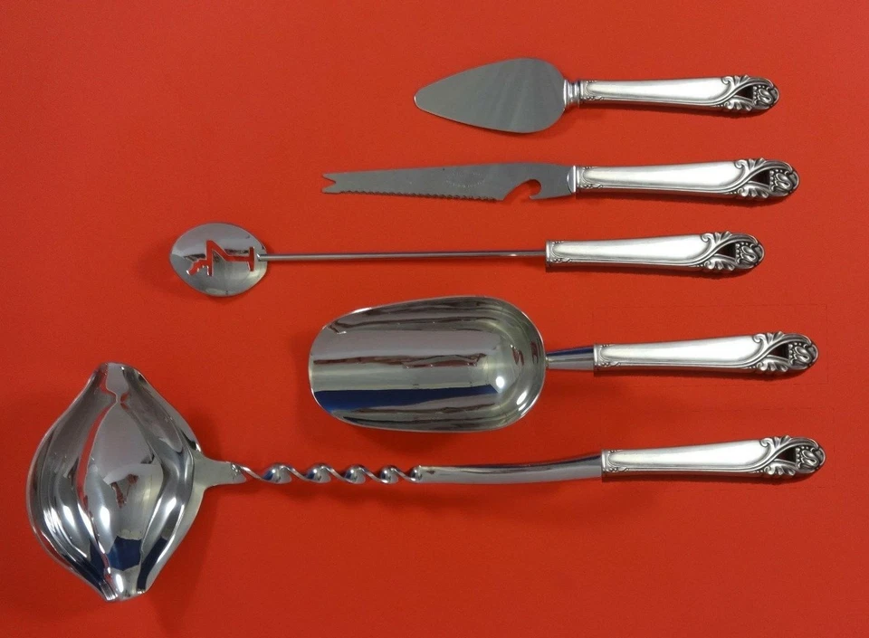 Коктейльный барный набор Spring Glory от International из чистого серебра 5 шт. на заказ - Изображение 1 из 1