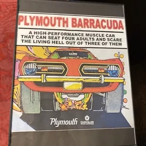 Arte da parete automatica stile Rat Fink Big Daddy Ed Roth "Plymouth Barracuda" - Foto 1 di 1