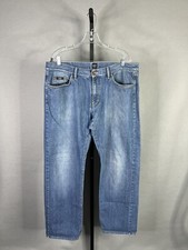 Boss Hugo Boss Jeans Mens 38x32 Regular Straight Blue Actual 37x30.5