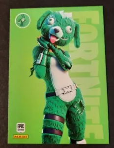 Tarjeta base #7 Panini Fortnite Series 3 Clover Team Leader 2021 traje poco común - Imagen 1 de 2