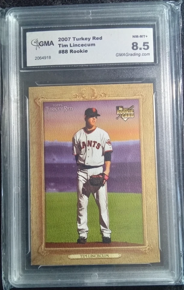 TIM LINCECUM 2007 TOPPS TURKEY RED MINT ROOKIE RC CARD 88  SAN FRANCISCO GIANTS - Image 1 of 2