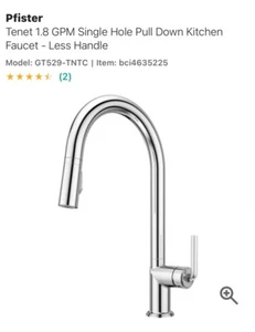 NUOVO SIGILLATO Pfister Tenet rubinetto cucina estraibile Pvd nichel lucido GT529-TNTD - Foto 1 di 5