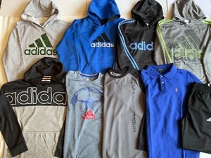 Lot Of 9 Boys Clothes Adidas, Under Armour, Polo Ralph LaurenYouth Size XL 18/20 - Picture 1 of 11