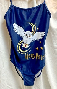 Harry Potter Girls Hogwarts One Piece Bathing Suit 13/14 - Picture 1 of 7