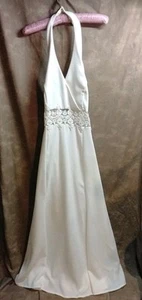 Vintage 90’s Dave And Johnny Evening formal party prom dress color cream size 12 - Picture 1 of 4