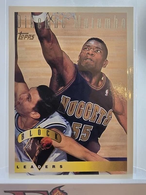 1995-96 Topps - Dikembe Mutombo #26 Block Leaders Denver Nuggets  Foto 1 de 4