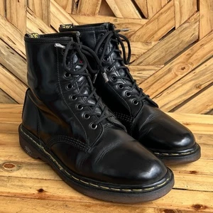 Botas De Colección Dr Martens Combat Cuero Negro 8 Ojos Hechas en Inglaterra Talla UK 8/US 9 - Imagen 1 de 15