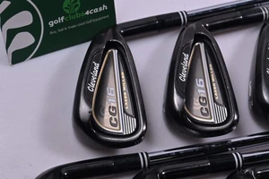 Cleveland CG16 Black Pearl Irons / 4-PW / Regular Flex Cleveland Traction 85 - Picture 1 of 7