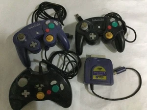 Nintendo GameCube 3 Controller + PS Converter Set Offizieller GC Pad Adapter - Bild 1 von 4
