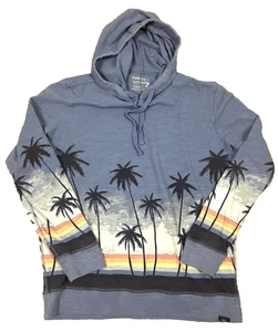 Sudadera con Capucha Faherty Slub Para Hombre Mediana Palma Arco Iris Ombre 100% Algodón Orgánico Lavado al Sol - Imagen 1 de 10