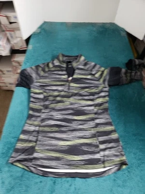 Sudadera Asics Talla Grande Mujer Negra 1/4 Cremallera Rendimiento Atlética Damas Foto 1 de 4