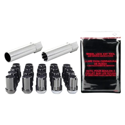 For Mitsubishi Mirage 86-90 Lug Wheel Installation Kit Chrome Black Cone Seat - Imagem 1 de 4