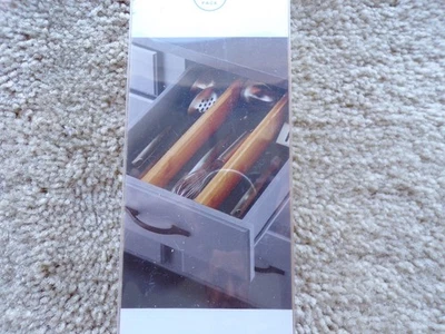 Juego de 2 divisores de cajones de madera ajustables poco profundos Kyoto @dS Foto 1 de 4