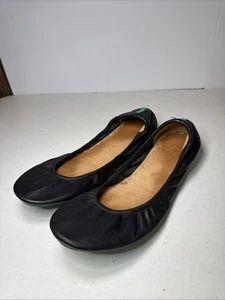 Tieks Gavrieli Flats Womens Size 9 Ballet Black Leather Foldable Casual Slip On - Picture 1 of 9