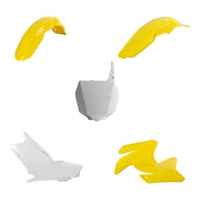 Kit de plástico Polisport MX para Suzuki RMZ 450 (2005-06) Motocross, amarillo/blanco Foto 1 de 4