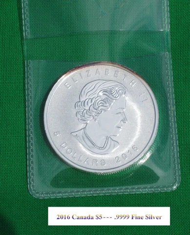 2016 Canada Bigfoot Privy $5 Coin - One Oz .999 Fine Silver Cover