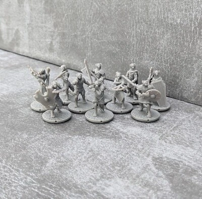 THE TABLETOP PRINTSHOP Gnolls Monster Starter Set 10 Mini Figures Dungeons and Dragons Creatures