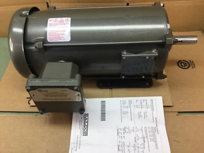 BALDOR 35J659X876G1 MOTOR 1.5 HP 1725 RPM 145T FRAME 115/208-230VAC L5023T NEW - Image 1 of 4