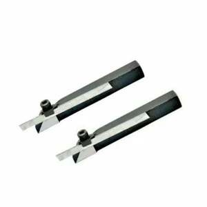 Mini Parting Lathe Tool Cut Off Holder 8 mm Shank With HSS Blade 2 PCs Set - Picture 1 of 3