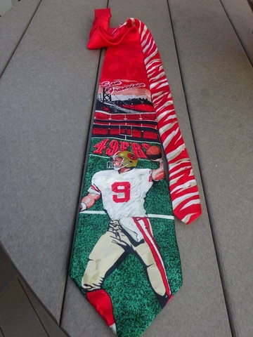 NFL San Francisco 49ERS Team Super Bowl Candlestick Park #9 Silk Neck Tie Cover