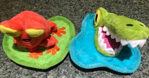 Bark Box Al Legator & Frog On Lily pad Small Dog Toys NWOT - Picture 1 of 3