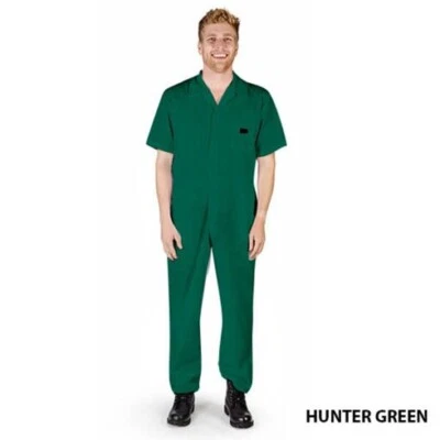 Short Sleeve Coverall Jumpsuit Boilersuit Protective Work Gear XS to 4XL REGULAR - Image 1 of 2