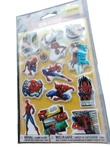 Marvel Spider man Foam Stickers  26 stickers on 2 sheets  New Spiderman - Picture 1 of 6