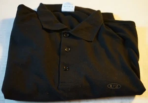 U2 1987 Joshua Tree Official Vintage Vtg XL Tour Crew Polo Shirt Black Unused - Picture 1 of 7