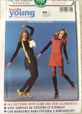 Burda Young 7741 Sewing Pattern Women's Skirt Size 6-18 - Image 1 of 3