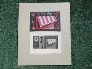 Set of 2 Veva Porter La Boutique Serigraph MCM Art Print - Picture 1 of 5