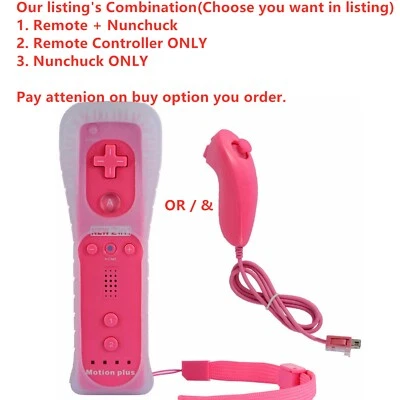 Brand New Built in Motion Plus Remote Controller And Nunchuck For Wii & Wii U - Image 1 of 4