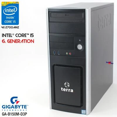 Pc Computer Gigabyte Ga-B150M-D3P Intel Core I5 6400 8Gb Ram Dvdrw Windows 10 11 - Immagine 1 di 4