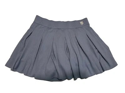 Pantalón corto de golf K-Swiss pequeño con volantes azul elástico acanalado Foto 1 de 4