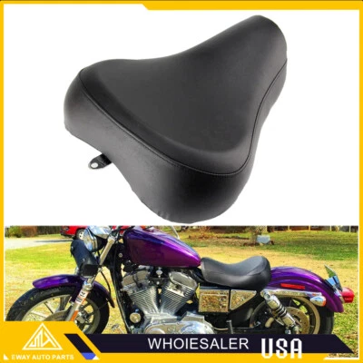 Asiento solitario duradero para conductor para Harley Sportster XL 883 1200 personalizado 1983-2003 Foto 1 de 4