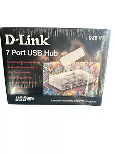 D-Link DUB-H7/B 7-Port USB 2.0 Hub Unopened Brand New Original Sealed Package - Picture 1 of 8