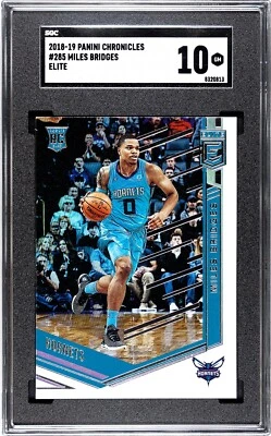 2018-19 Panini Chronicles Elite #285 Miles Bridges Rookie SGC 10 GEM MINT RC - Image 1 of 2