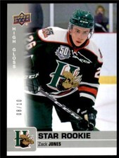 2019-20 UD CHL High Gloss Parallel #343 Zack Jones 8/10 - Halifax Mooseheads