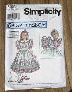 Simplicity Daisy Kingdom Uncut Pattern. 8553. Size AA 2,3,4 - Picture 1 of 3