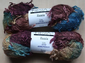 Fiesta Razzle Yarn 2 Skeins New Adirondack 18102 Lot 06025 - Picture 1 of 5