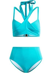 2-tlg Bustier Bikini Gr. 42 Türkis Damen Bademode Schwimmanzug Neu - Bild 1 von 1
