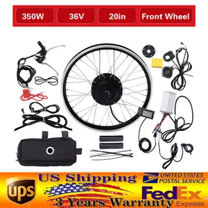 36V 20 Front Wheel Electric Bicycle Hub Motor Conversion Kit 350W E Bike - Picture 1 of 14