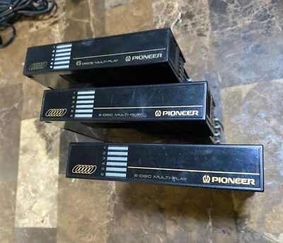 Lote de 3 cargadores de discos compactos CD multi-reproducción Pioneer de 6 discos Foto 1 de 4